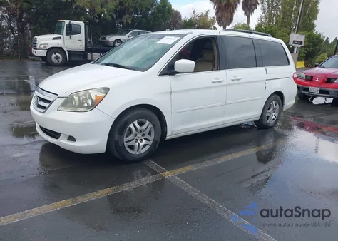 2005 Honda Odyssey Ex-L z USA, uszkodzony, nr VIN 5FNRL38605B045246